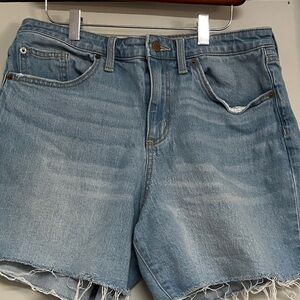 Universal Thread Light Blue Frayed Jean Shorts 12